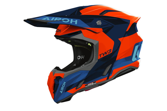 Airoh Helmet Twist 3 Fancy Orange/Blue gloss