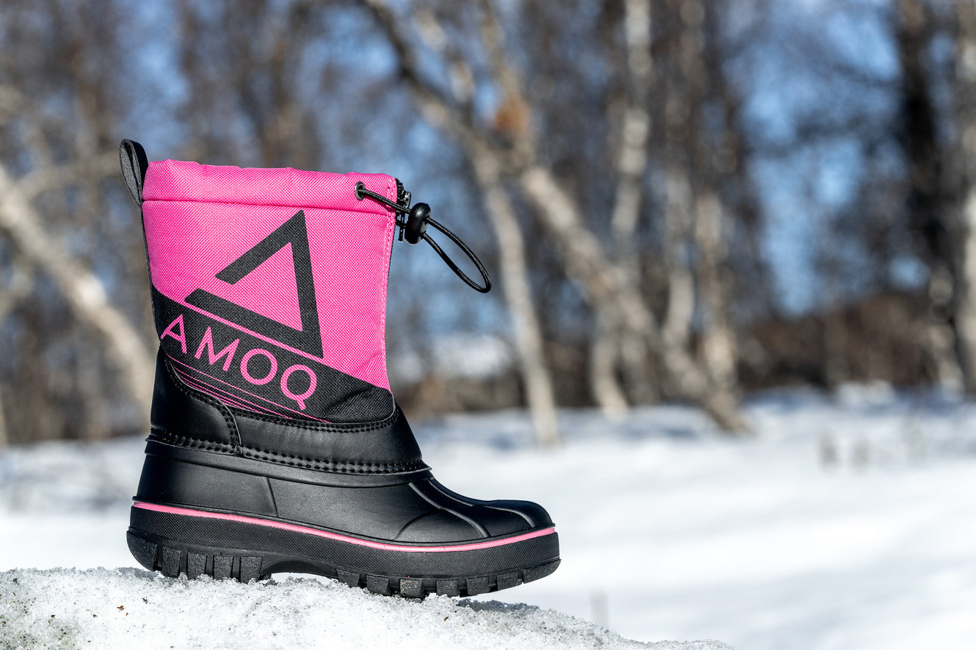 AMOQ Snowtime JNR Boots pink