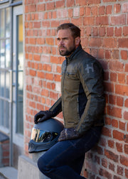 Halvarssons Textile Jacket Holmen Brown/olive green