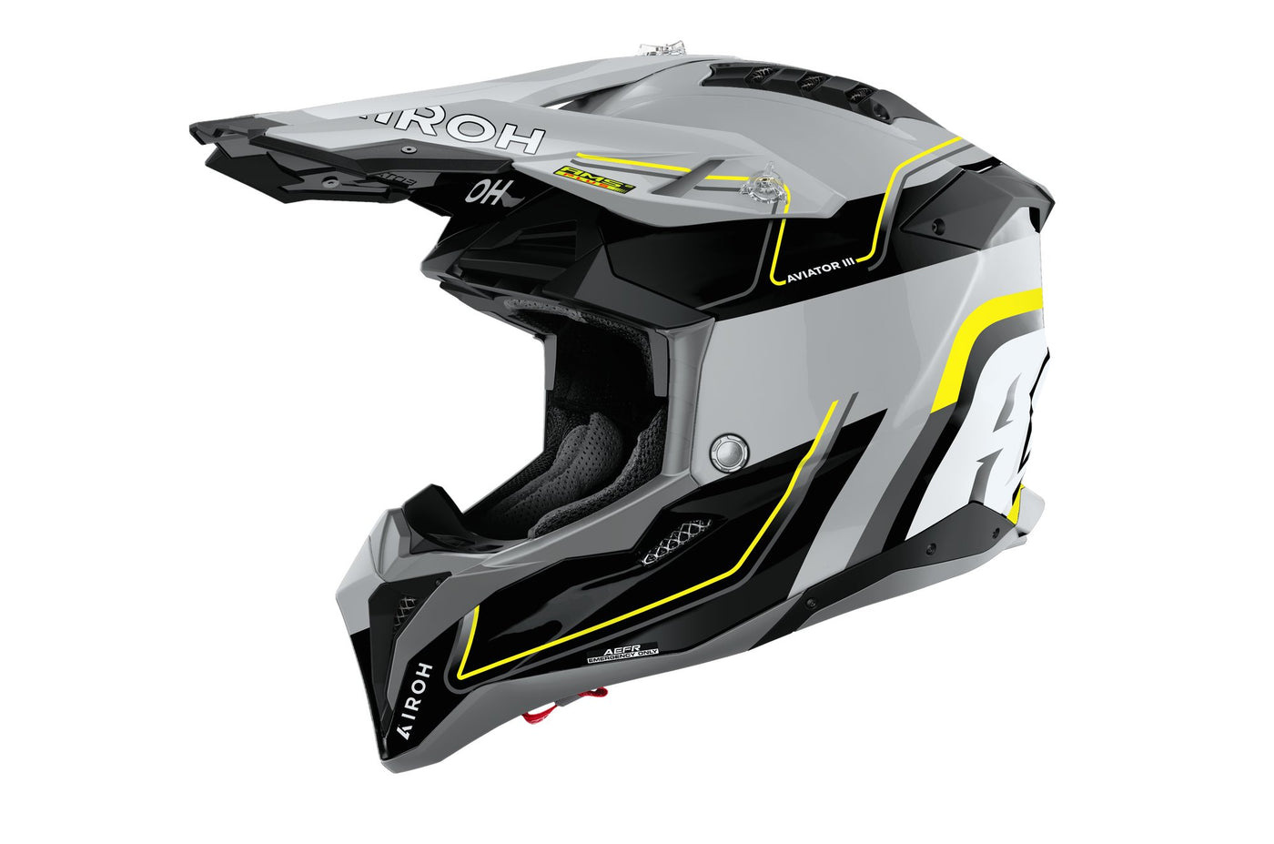 Airoh Helmet Aviator 3 Leader Yellow gloss