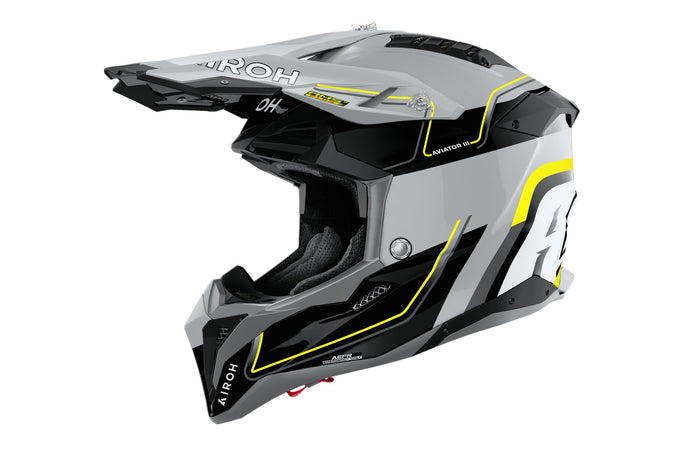 Airoh Helmet Aviator 3 Leader Yellow gloss