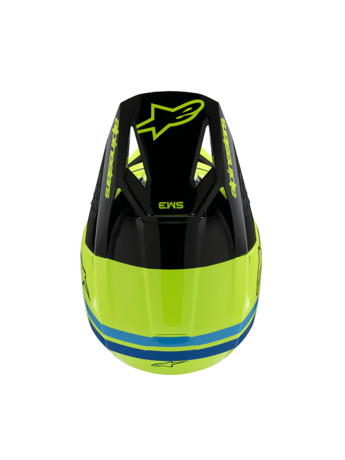 Alpinestars Helmet SM3 Youth Radium Yellow Fluo/Black/Blue