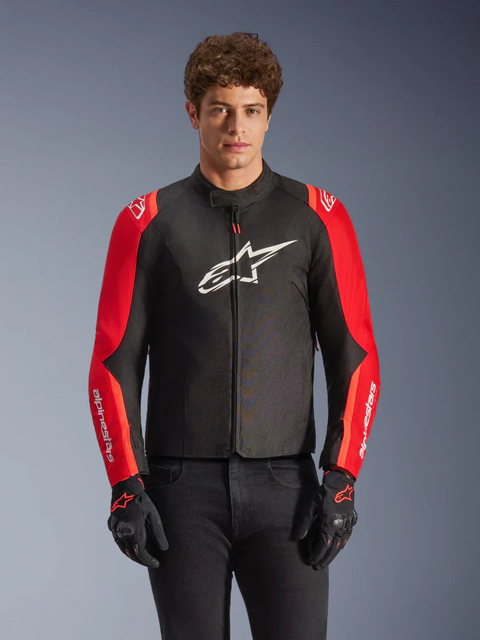 Alpinestars Jacket T-SPS v2 Waterproof Black/Red Fluo