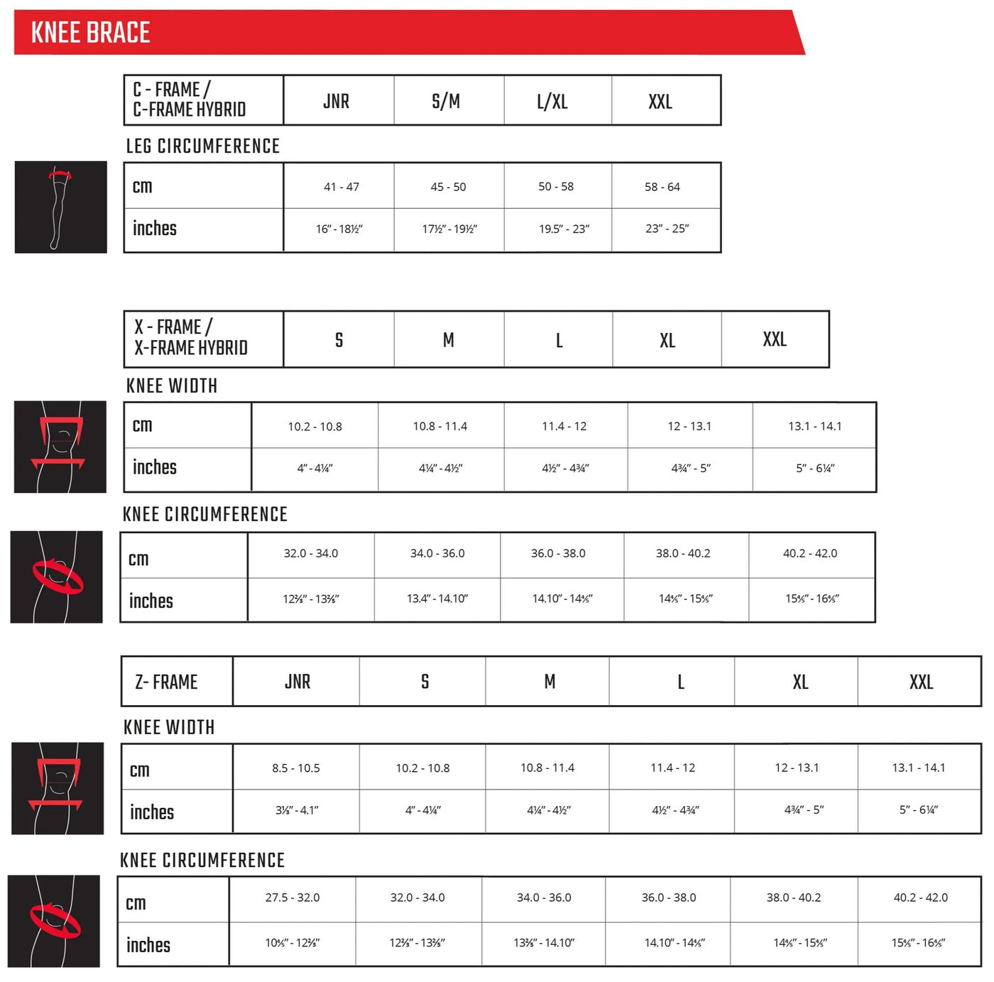 Leatt Knee Brace Z-Frame Junior Pair