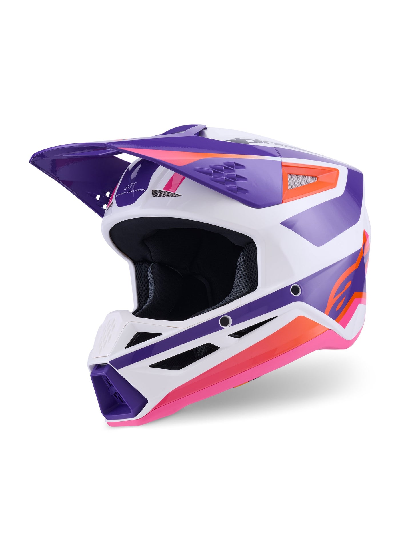 Alpinestars Helmet S-M3 Heat Whit/Purple/Pink