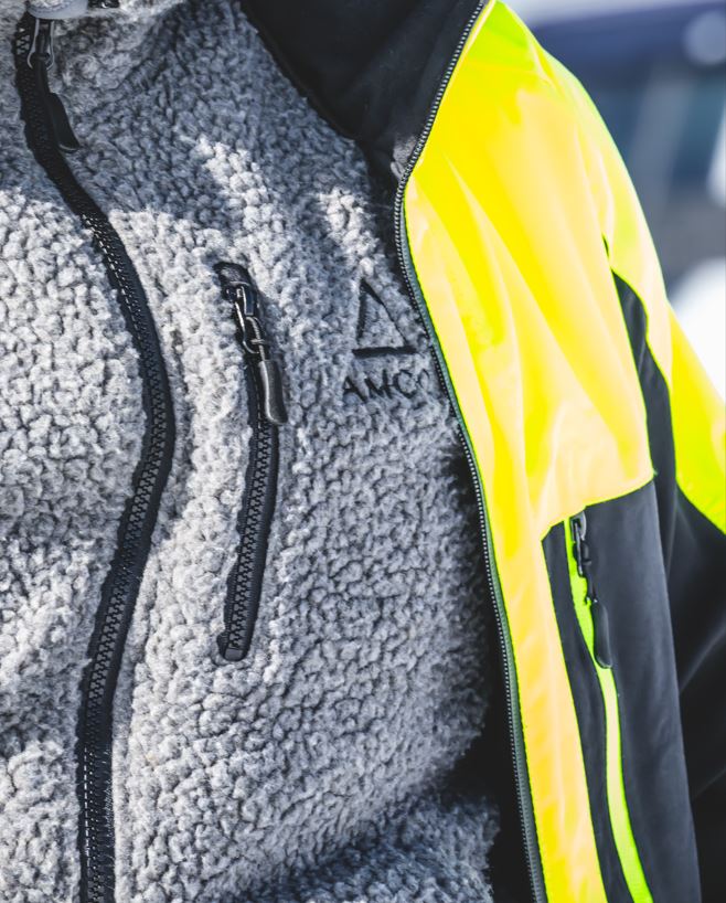AMOQ Polar Fleece Vest Gray