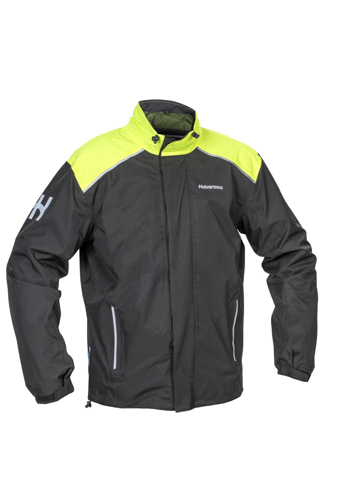 Halvarssons Rain jacket Bofallet HV Yellow/Black Short and Wide D2XL