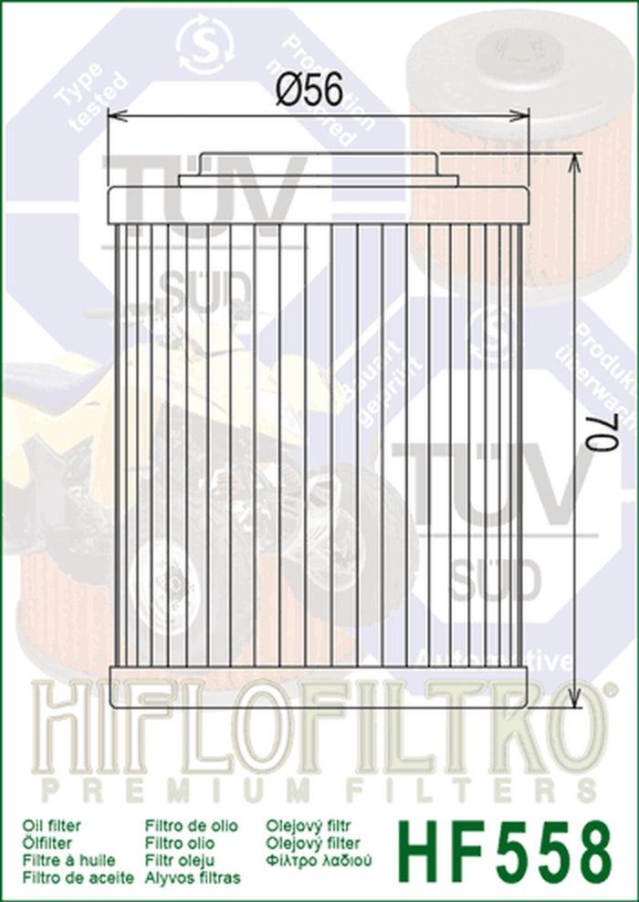 HiFlo oil filter HF558