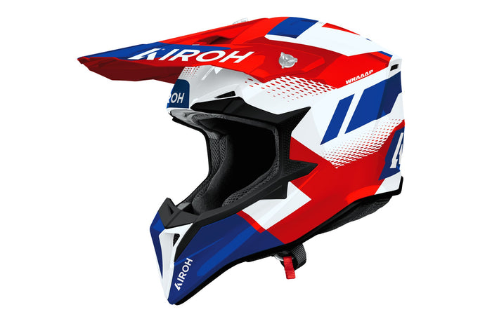 Airoh Helmet Wraaap Vision Red/Blue gloss