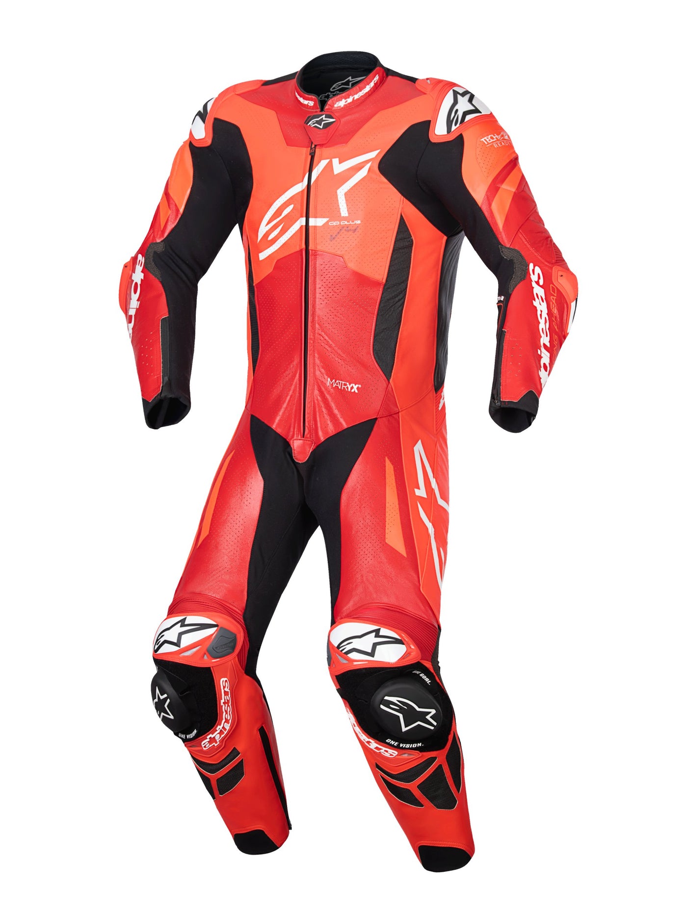 Alpinestars Leather suite 1-pcs GP Plus v4 Sprint Red Fluo