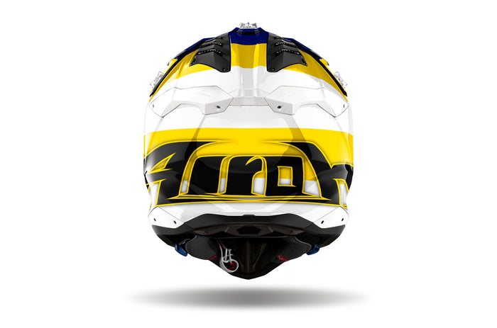 Airoh Helmet Aviator 3 Monarch Blue/Yellow Gloss