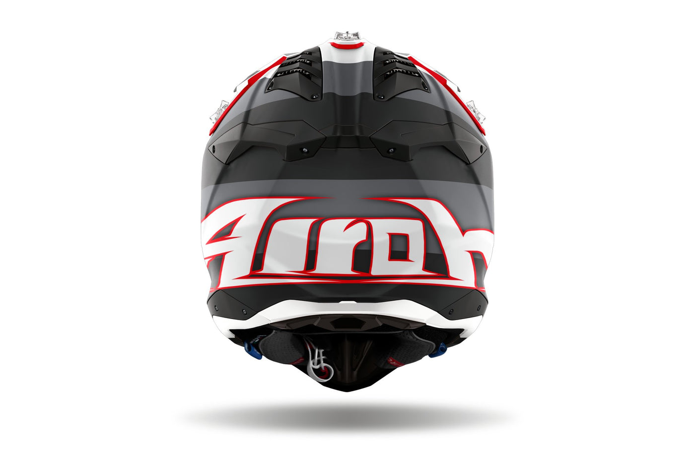 Airoh Helmet Aviator 3 Monarch Grey/Red Matt