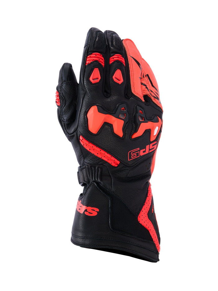 Alpinestars Gloves SP-9 Black/Red Fluo