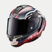 Alpinestars Helmet Supertech R10 Team Black/Carb/Blå/White