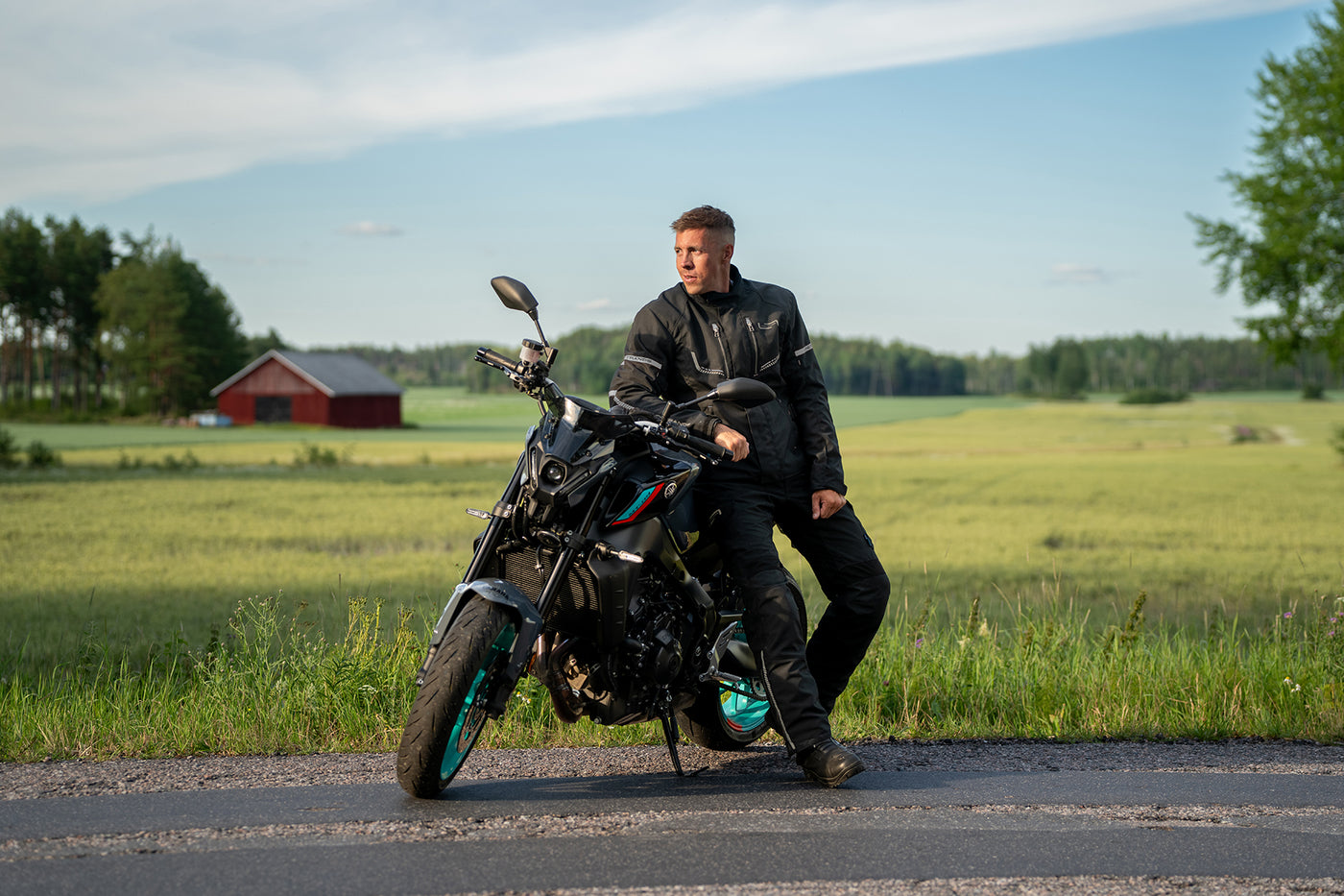 Lindstrands textile jacket Lomsen Black