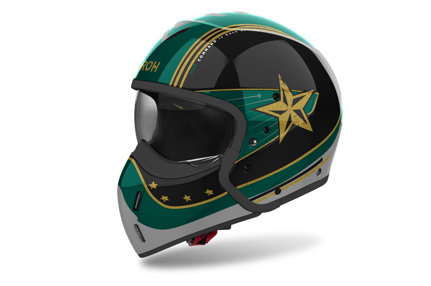 Airoh Helmet J 110 Command Mint Green Gloss