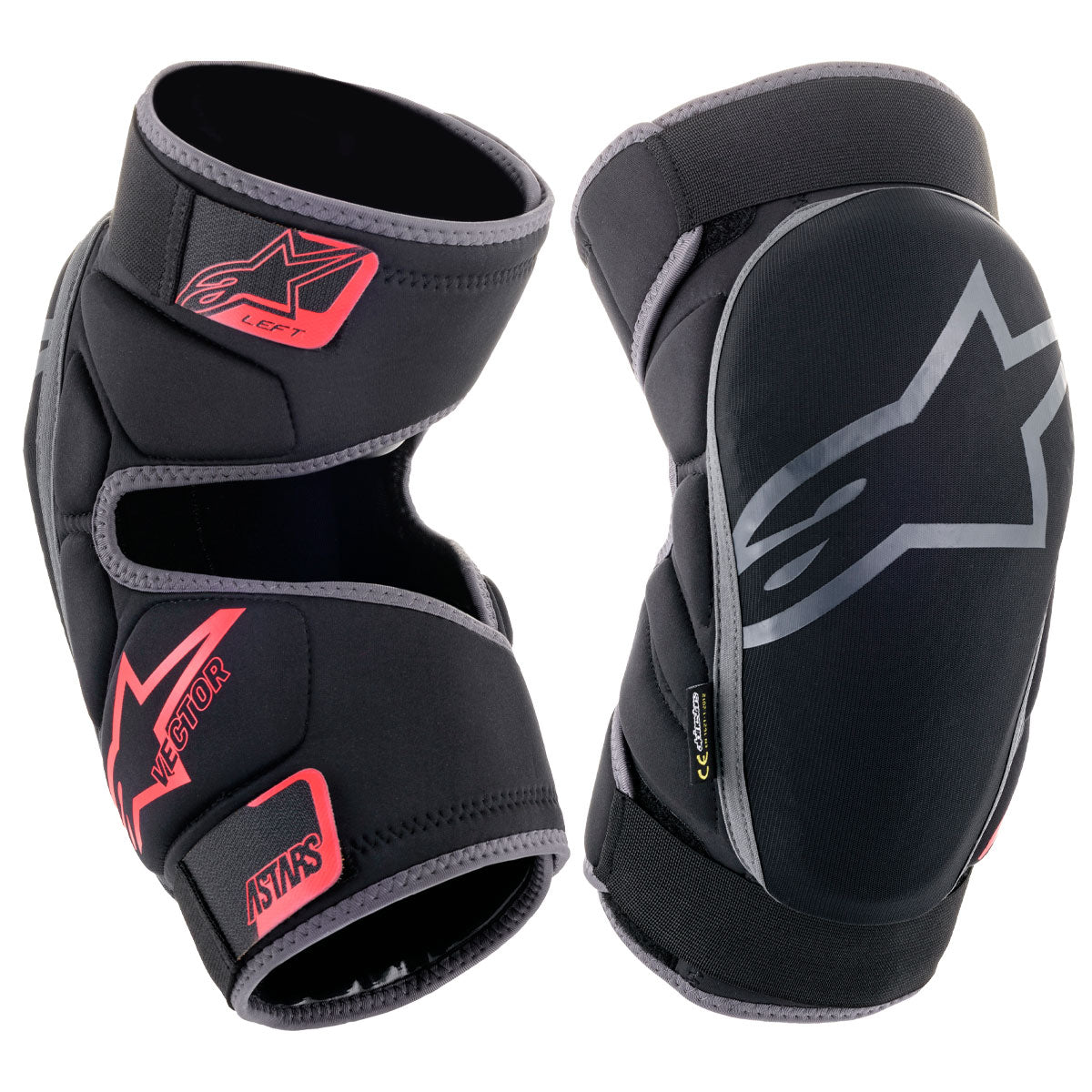 Alpinestars Knee Protector Vector Black Anthracite Red
