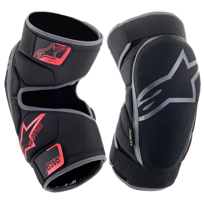 Alpinestars Knee Protector Vector Black Anthracite Red