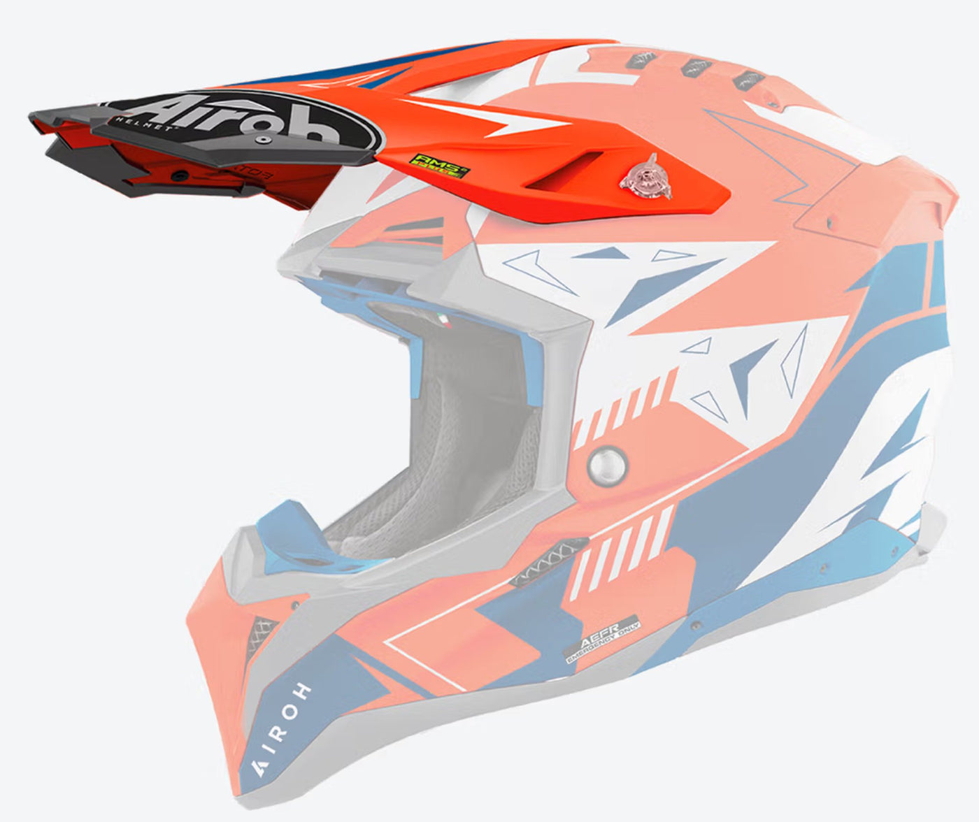 Airoh Aviator 3 Peak Spin Orange Fluo