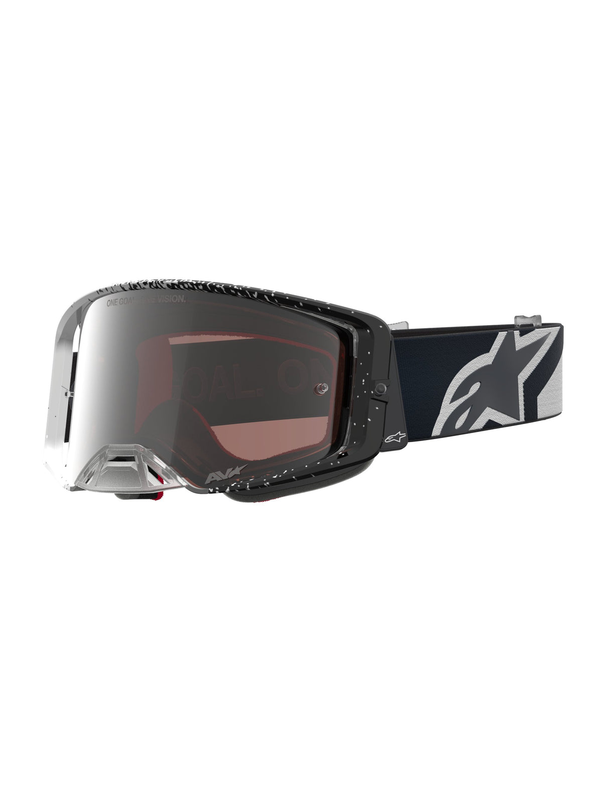 Alpinestars Goggle Supertech Hiten White Black Mirror Silver