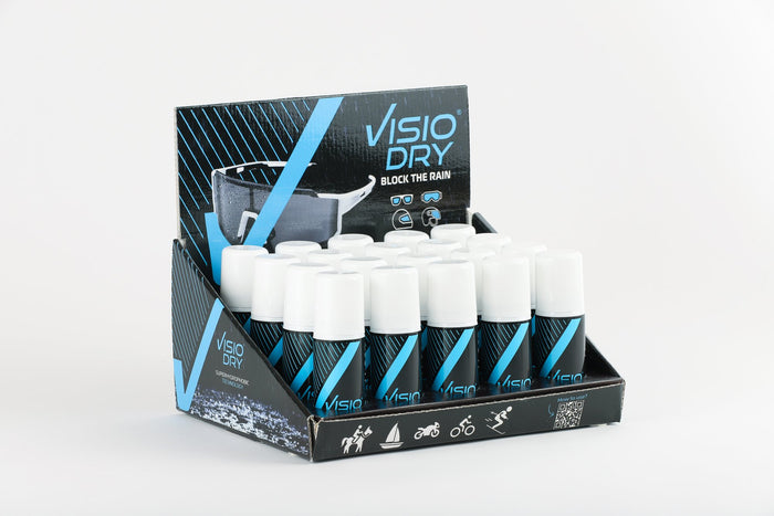 VISIODRY Full counter Display moto (20xAerosol 35mL) Block the rain