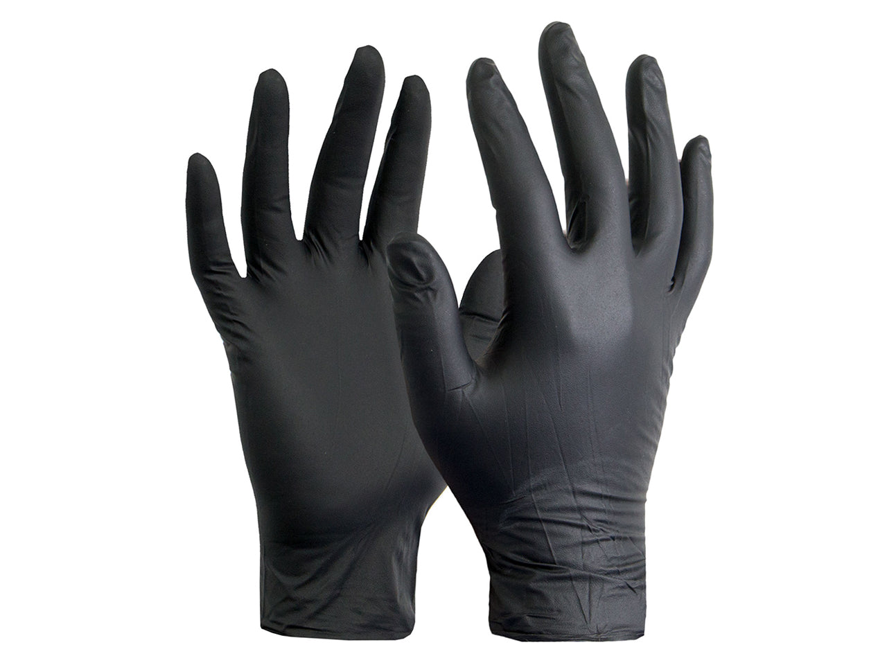 Hyper Nitrile Gloves Black L (50-pack)