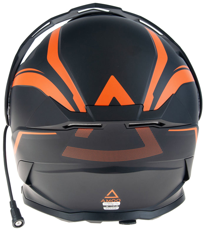 AMOQ Ballast Electric visor Helmet Black/Orange