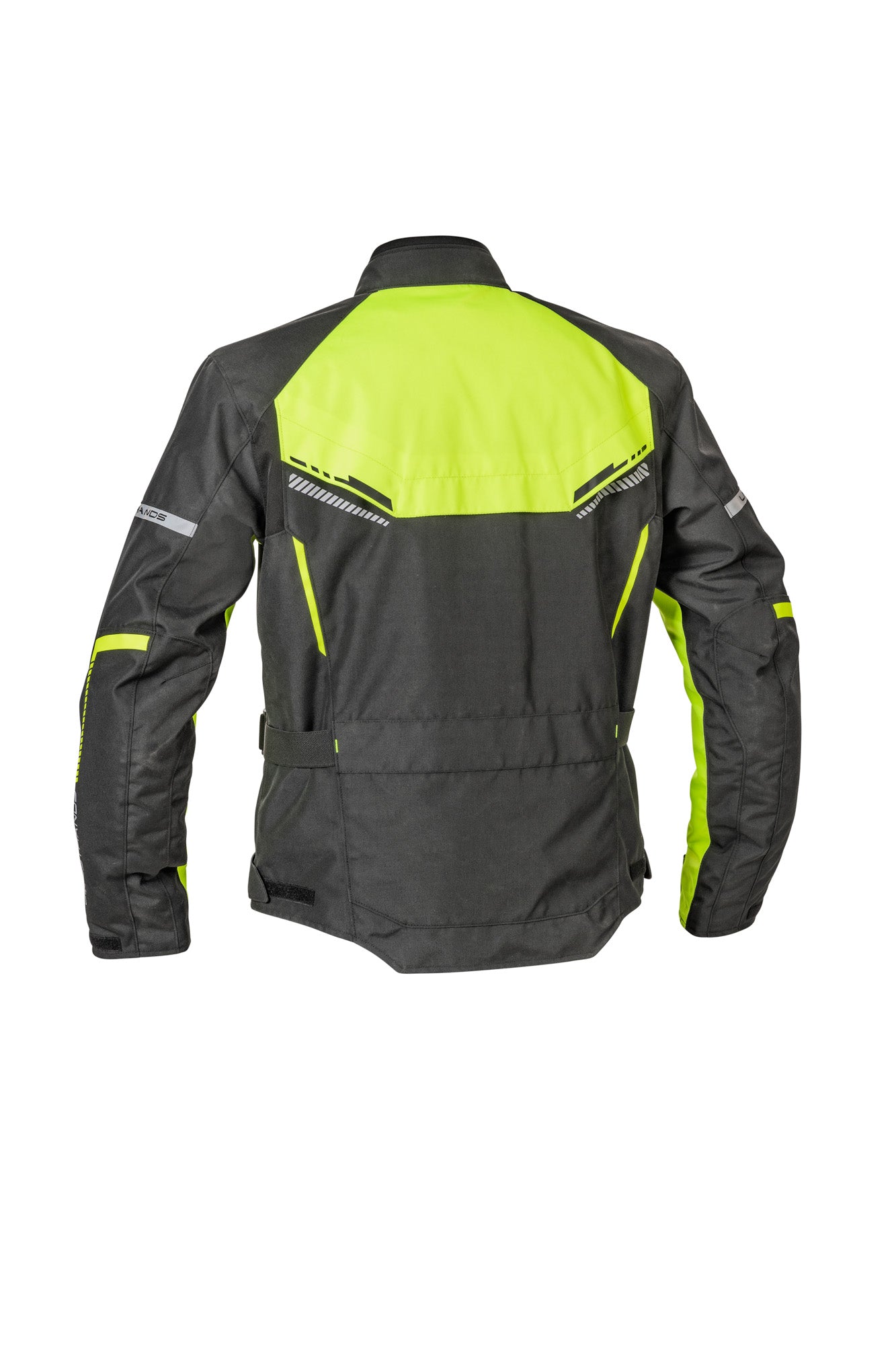 Lindstrands textile jacket Lomsen Black/HV yellow