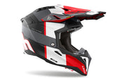 Airoh Helmet Aviator 3 Monarch Grey/Red Matt