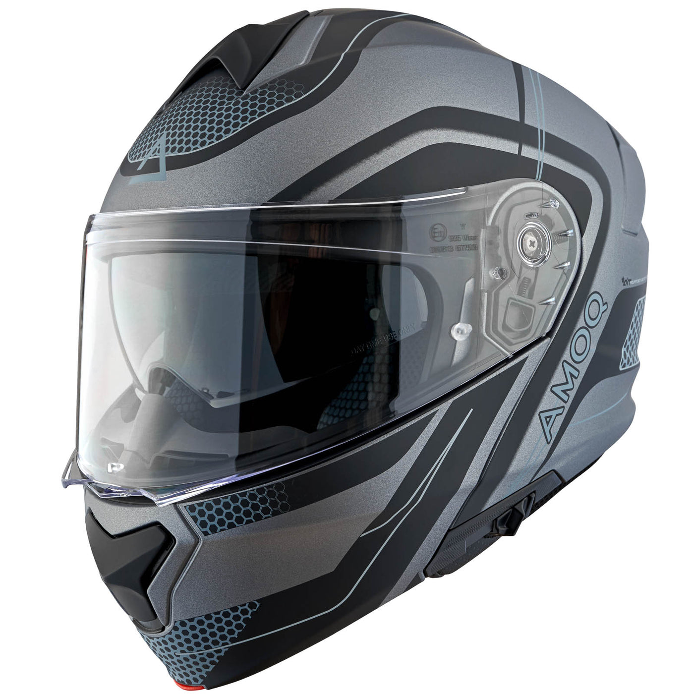AMOQ Helmet MI100 Porto black/grey