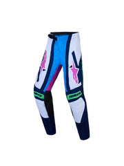 Alpinestars Pants Youth Supertech Maven White/Blue/Green Fluo