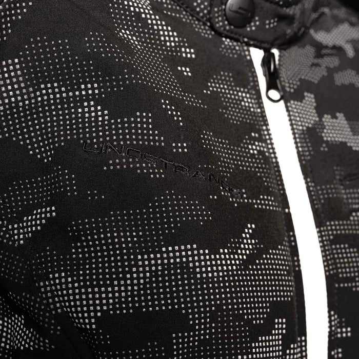 Lindstrands Textile jacket Fryken Woman Black/reflecting pattern