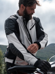 Halvarssons Textile Jacket Solberg Light grey/Black