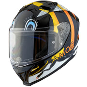 AMOQ Helmet FI100 Bee glossy black JNR