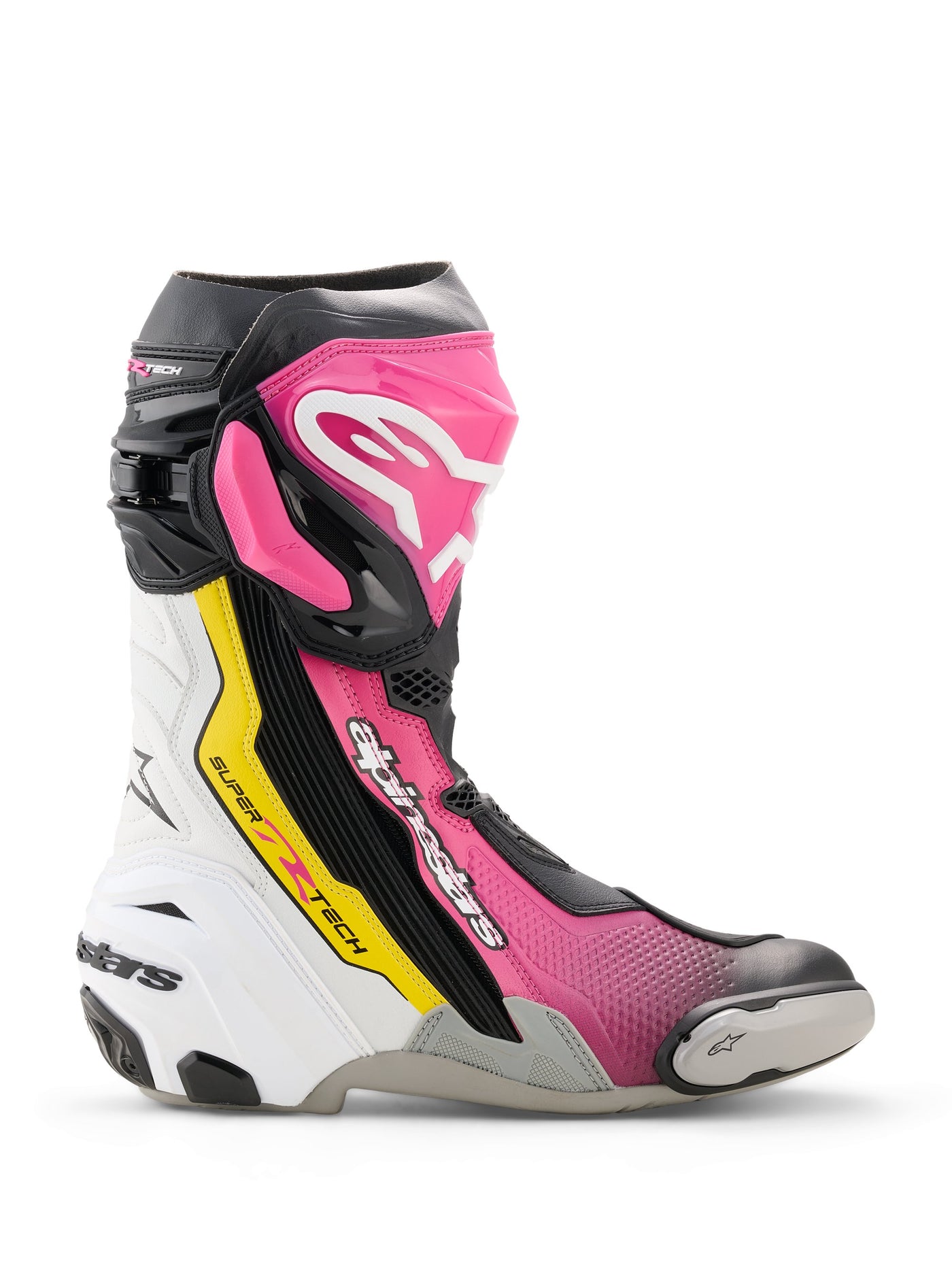 Alpinestars Boot Supertech R v2 Black/Pink/White/Yellow