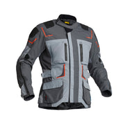 Lindstrands Textile Jacket Myrvik Light Grey/Black/Orange