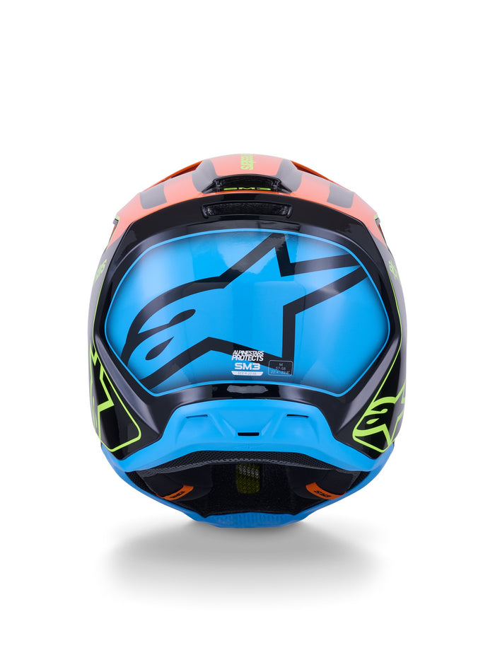 Alpinestars Helmet S-M3 Fray Black/Orange/Fluo Yellow