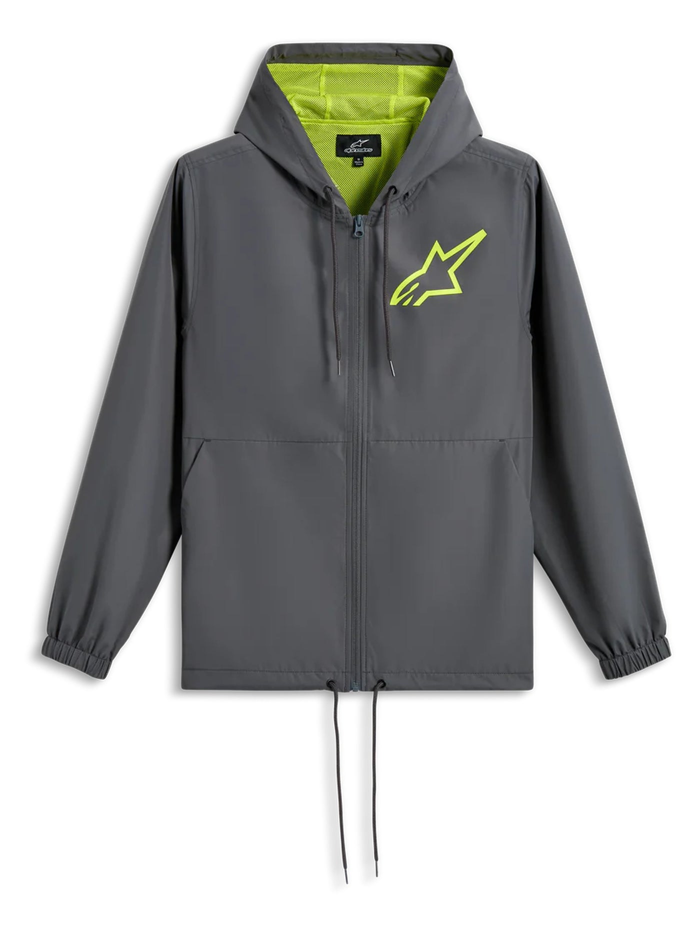 Alpinestars Jacket Speeder Chromium Windbreaker Charcoal Fluo Yellow