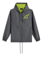 Alpinestars Jacket Speeder Chromium Windbreaker Charcoal Fluo Yellow