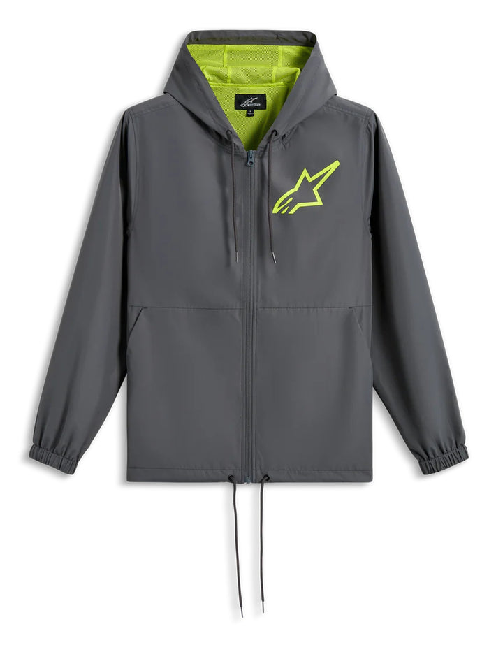 Alpinestars Jacket Speeder Chromium Windbreaker Charcoal Fluo Yellow