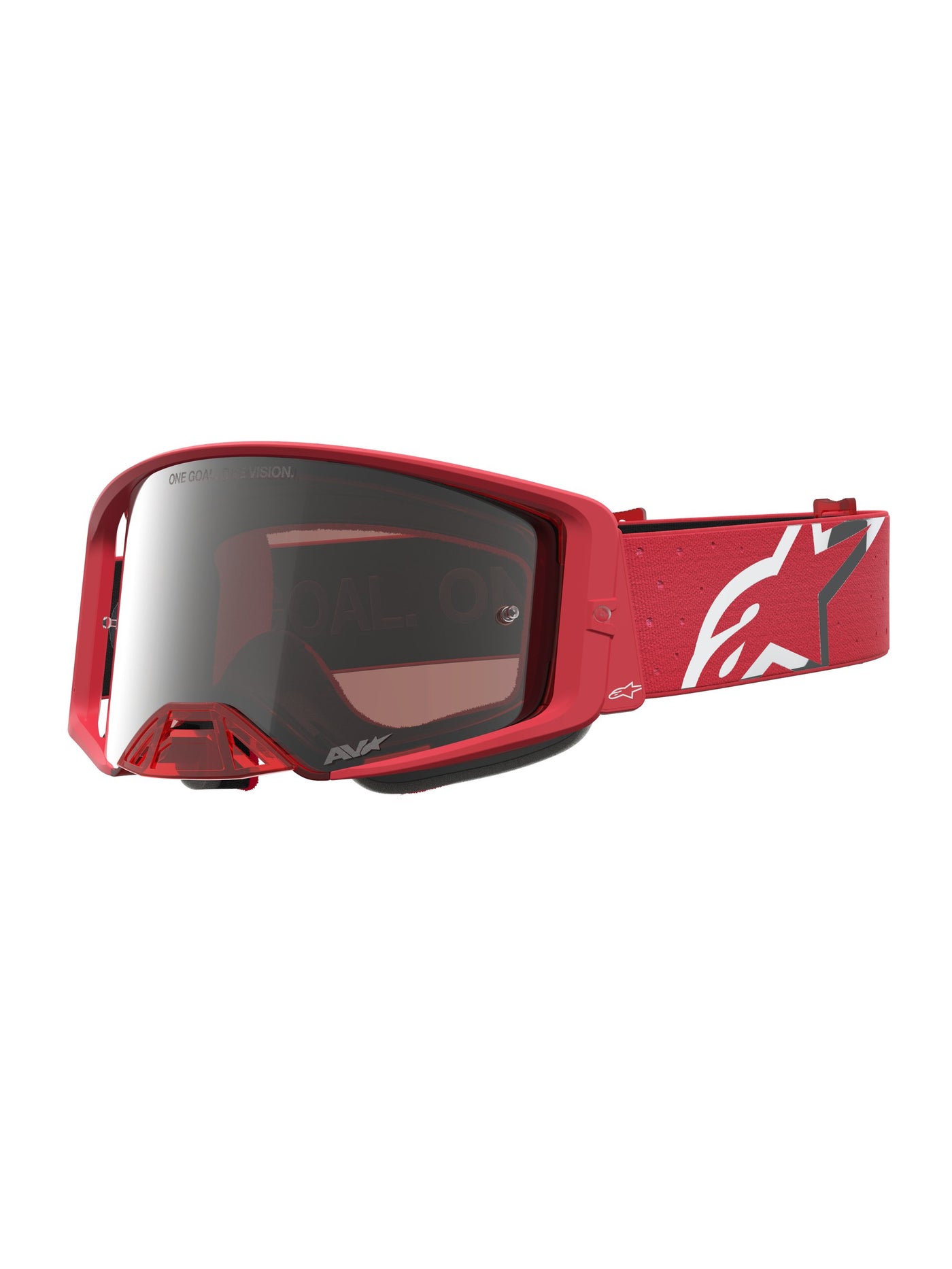 Alpinestars Goggle Supertech Vesta Red Fluo Chrome Mirror Silver
