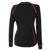 AMOQ 100% Merino W's Base Layer Jersey Gray/Pink