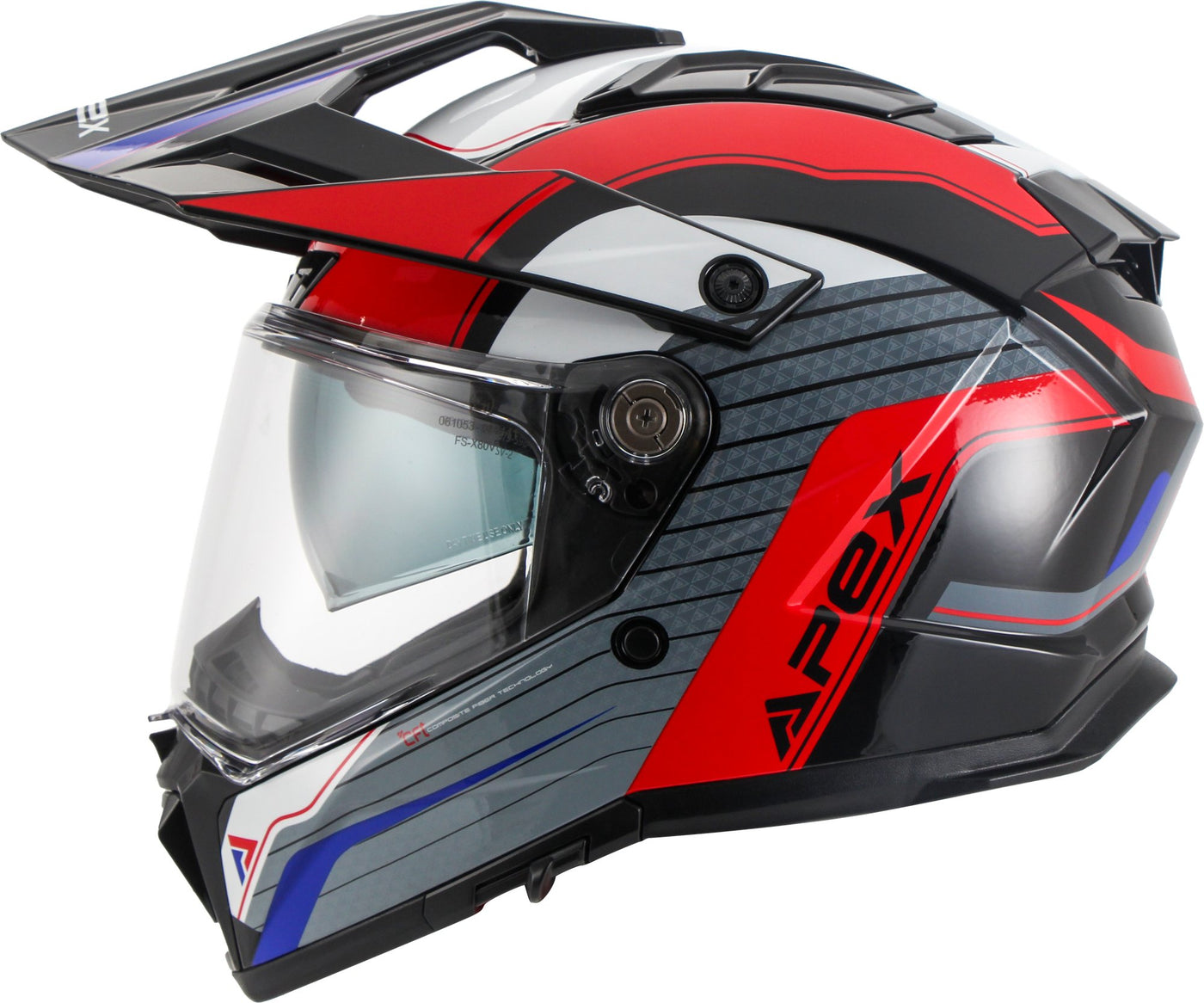 APEX Helmet AT300 Everest white/red/blue