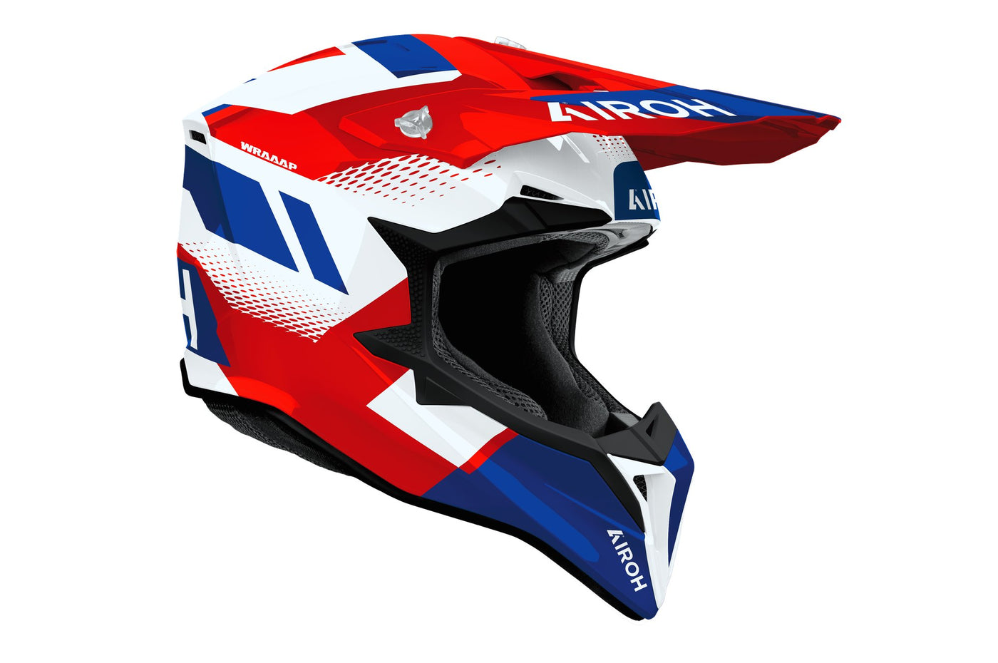 Airoh Helmet Wraaap Vision Red/Blue gloss