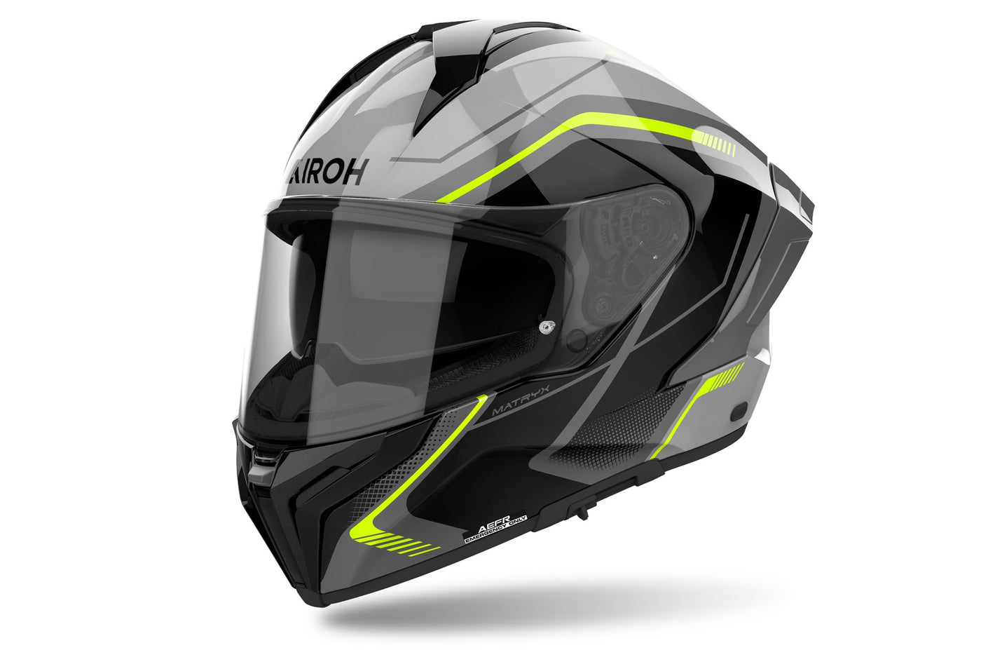 Airoh Helmet Matryx Wide Yellow Gloss