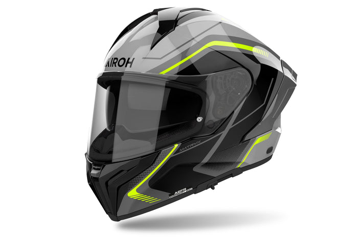 Airoh Helmet Matryx Wide Yellow Gloss