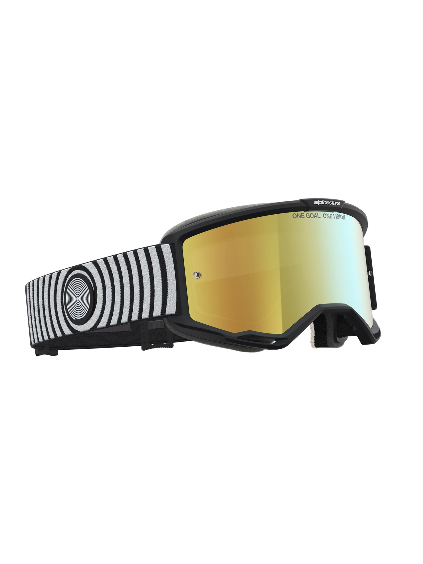 Alpinestars Goggle Vision 5 Hone Black White Mirror Gold