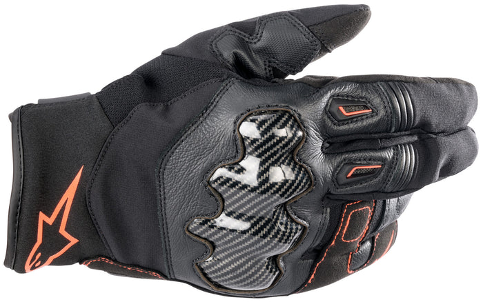 Alpinestars Glove SMX-1 Waterproof Black/Red Fluo