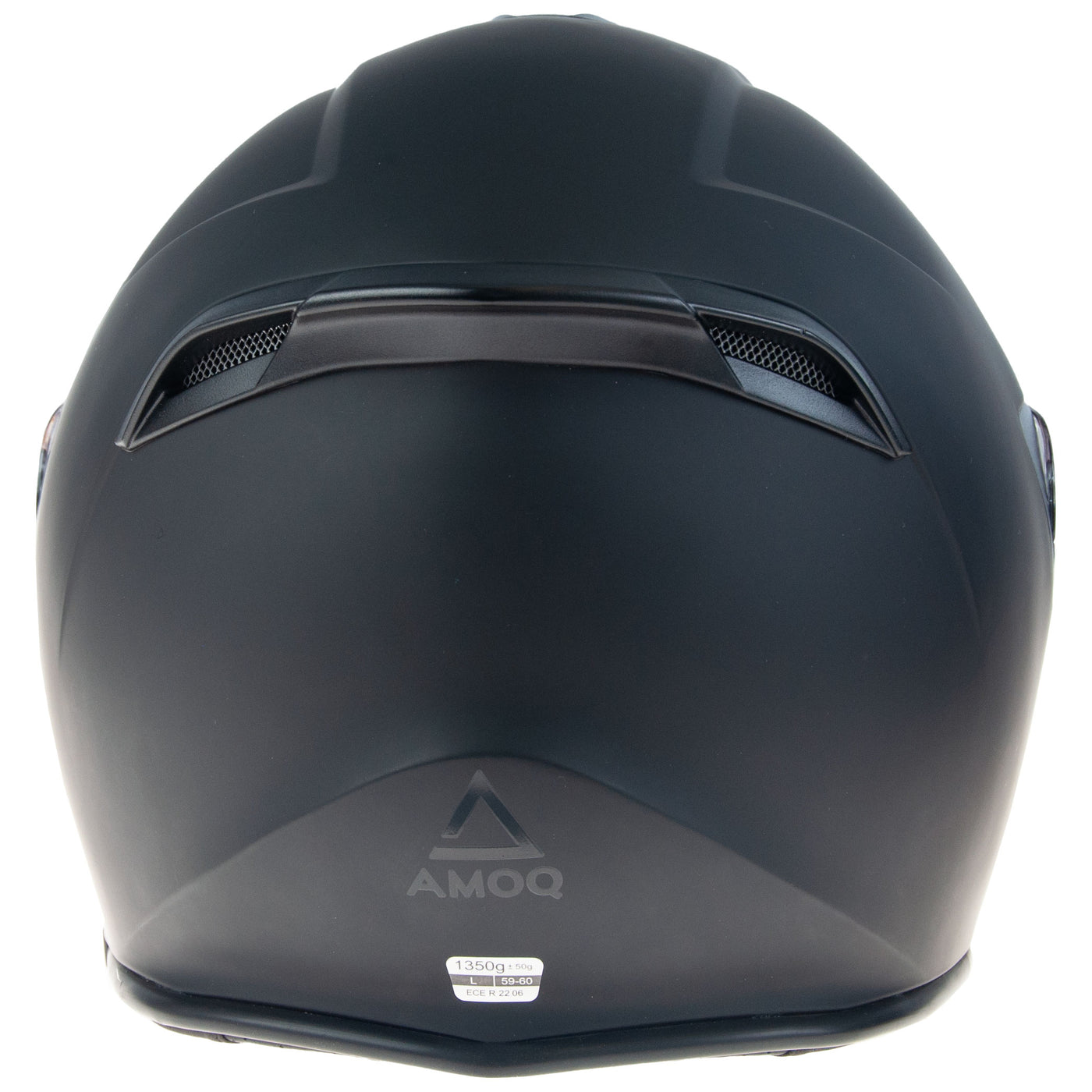 AMOQ Cluster Electric visor Jet Helmet Blackout