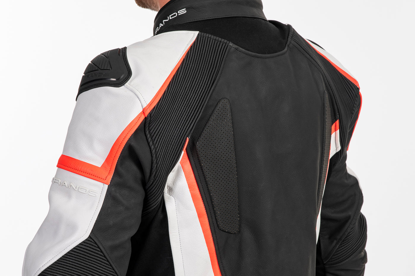 Lindstrands Leather Jacket Sanden Black/white
